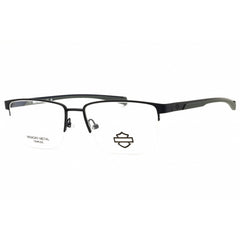 Harley Davidson Men's Eyeglasses - Matte Blue Rectangular Half Rim Frame | HD50127 091