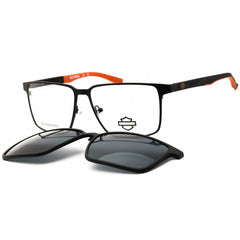 Harley Davidson Men's Sunglasses - Matte Black Metal Rectangular Frame | HD50135 002