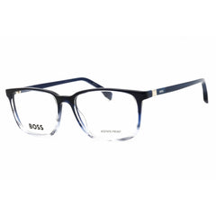 Hugo Boss Men's Eyeglasses - Dark Blue/Crystal Acetate Full Rim Frame | 1436 0HVE 00