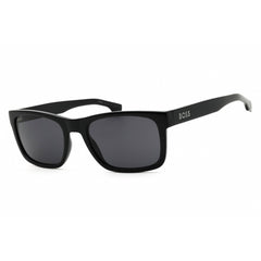 Hugo Boss Men's Sunglasses - Black Plastic Rectangular Full Rim Frame | 1569/S 0807 IR