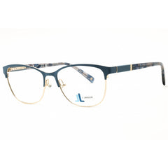 J. Landon Women's Eyeglasses - Matte Light Blue Metal Oval Full Rim Frame | JL5009 085