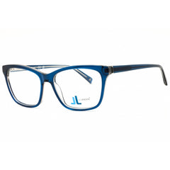J. Landon Women's Eyeglasses - Shiny Blue Rectangular Full Rim Frame | JL5013 090