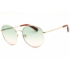 Longchamp Women's Sunglasses - Gold/Red Metal Round Shape Full Rim Frame | LO101SN 711