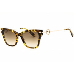Longchamp Women's Sunglasses - Green Havana Cat Eye Shape Full Rim Frame | LO737S 205