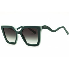 Longchamp Women's Sunglasses - Green Rectangular Shape Full Rim Frame | LO792S 303
