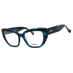 Max Mara Women's Eyeglasses - Blue Acetate Cat Eye Shape Full Rim Frame | MM5135 092