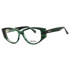 Max Mara Women's Eyeglasses - Dark Green Acetate Cat Eye Full Rim Frame | MM5159 098