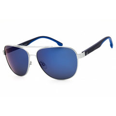 Nautica Men's Sunglasses - Matte Silver Metal Aviator Full Rim Frame | N107SP 040