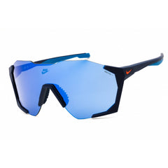 Nike Unisex Sunglasses - Matte Blue Void Half Rim Frame | CHARGED SHIELD IB3518X 492