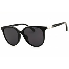 Swarovski Women's Sunglasses - Black Acetate Round Full Rim Frame | SK6023D 100187
