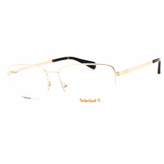 Timberland Men's Eyeglasses - Pink Gold/Black Rectangular Half Rim Frame | TB50059 033