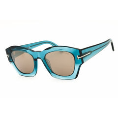 Tom Ford Women's Sunglasses - Shiny Blue Acetate Cat Eye Full Rim Frame | FT1083 90L