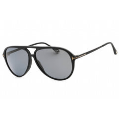 Tom Ford Men's Sunglasses - Matte Black Acetate Oval Shape Full Rim Frame | FT0909 02D