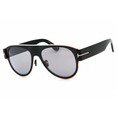 Tom Ford Men's Sunglasses - Shiny Black Metal Aviator Full Rim Frame | FT1074 01C