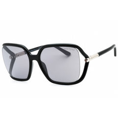 Tom Ford Women's Sunglasses - Shiny Black Oversized Shape Full Rim Frame | FT1089 01C