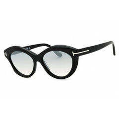 Tom Ford Women's Sunglasses - Shiny Black Acetate Cat Eye Full Rim Frame | FT1111 01C