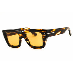 Tom Ford Men's Sunglasses - Dark Havana Rectangular Shape Full Rim Frame | FT1154 52E