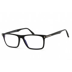 Tom Ford Men's Eyeglasses - Shiny Black Rectangular Full Rim Frame | FT5681-B 001