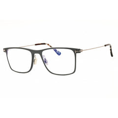 Tom Ford Men's Eyeglasses - Grey/Blue Metal Rectangular Full Rim Frame | FT5865-B 020