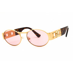 Versace Unisex Sunglasses - Matte Gold Metal Oval Full Rim Frame | 0VE2264 100284