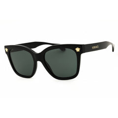 Versace Women's Sunglasses - Shiny Black Rectangular Full Rim Frame | 0VE4511 GB1/8755