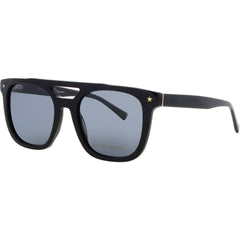 ELTON JOHN Unisex Sunglasses - Black Acetate Aviator Full Rim Frame | HIFI 3 VYBLK