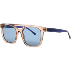 ELTON JOHN Unisex Sunglasses - Crystal Tan/Navy Acetate Full Rim Frame | HIFI 2 THNCY