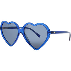 ELTON JOHN Women's Sunglasses - Blue Acetate Heart Full Rim Frame | DGBYHEART 4 BLUE