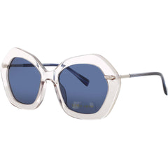 ELTON JOHN Women's Sunglasses - Champagne Geometric Full Rim Frame | A-LIST 4 CHBLH