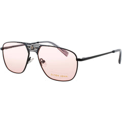 ELTON JOHN Women's Sunglasses - Matte Black Aviator Full Rim Frame | CONCORDE2 KBPAY