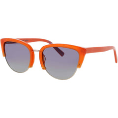 ELTON JOHN Women's Sunglasses - Orange/Gold Cat Eye Shape Frame | FLOWER POWER MANGO