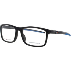 Tommy Hilfiger Men's Eyeglasses - Matte Black/Blue Rectangular Frame | TH 1956 0VK