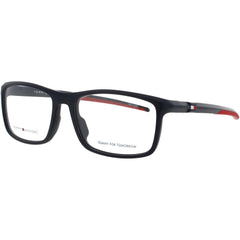 Tommy Hilfiger Men's Eyeglasses - Matte Blue/Red Acetate Full Rim Frame | TH 1956 WIR