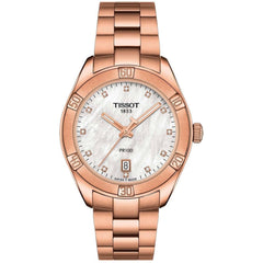 Tissot Women's Watch - PR 100 Sport Chic Quartz Rose Gold Bracelet | T1019103311600
