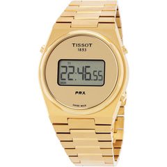 Tissot Men's Watch - PRX Quartz Digital Dial Yellow Gold Bracelet | T1374633302000