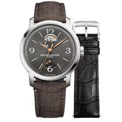 Baume & Mercier Men's Watch - Classima Automatic Grey Open Heart Dial | M0A10718