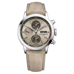 Baume & Mercier Men's Watch - Classima Automatic Sand Dial Leather Strap | M0A10782