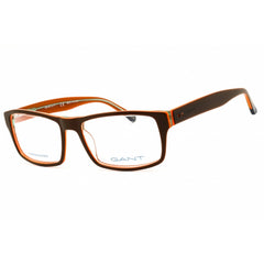 Gant Men's Eyeglasses - Light Brown/Orange Rectangular Full Rim Frame | GA3124 047