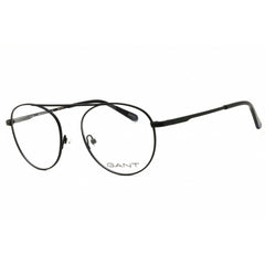 Gant Men's Eyeglasses - Matte Black Metal Round Shape Full Rim Frame | GA3172 002