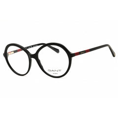 Gant Women's Eyeglasses - Shiny Black Acetate Round Shape Full Rim Frame | GA4148 001