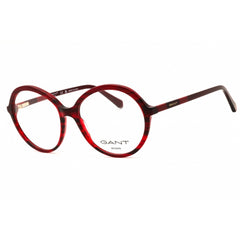 Gant Women's Eyeglasses - Red/Dark Brown Acetate Round Full Rim Frame | GA4148 068