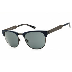 Gant Men's Sunglasses - Shiny Blue Metal Oval Shape Full Rim Frame | GA7047 90A