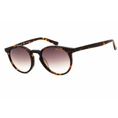 Gant Unisex Sunglasses - Dark Havana Acetate Round Shape Full Rim Frame | GA7110 52P