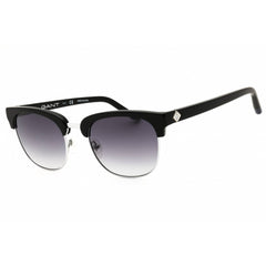 Gant Men's Sunglasses - Shiny Black Acetate Rectangular Full Rim Frame | GA7121 01B