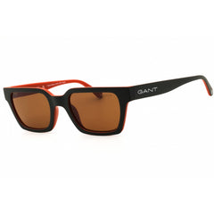 Gant Men's Sunglasses - Dark Green/Orange Rectangular Full Rim Frame | GA7218 98E