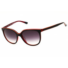 Gant Women's Sunglasses - Black/Red Acetate Round Shape Full Rim Frame | GA8043 05B