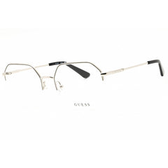 Guess Women's Eyeglasses - Black/Silver Metal Round Shape Half Rim Frame | GU2935 005