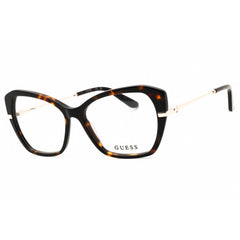 Guess Women's Eyeglasses - Dark Havana/Beige Cat Eye Full Rim Frame | GU50183 052