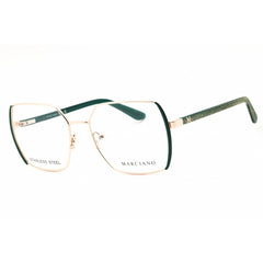 Guess by Marciano Women's Eyeglasses - Dark Green/Gold Full Rim Frame | GM50014 098