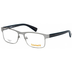 Timberland Men's Eyeglasses - Grey Metal Rectangular Shape Full Rim Frame | TB1573 020